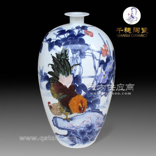 手绘高档陶瓷花瓶,手绘名家高档陶瓷花瓶图片
